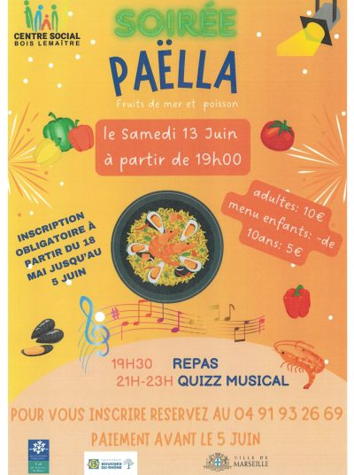 affiche paella